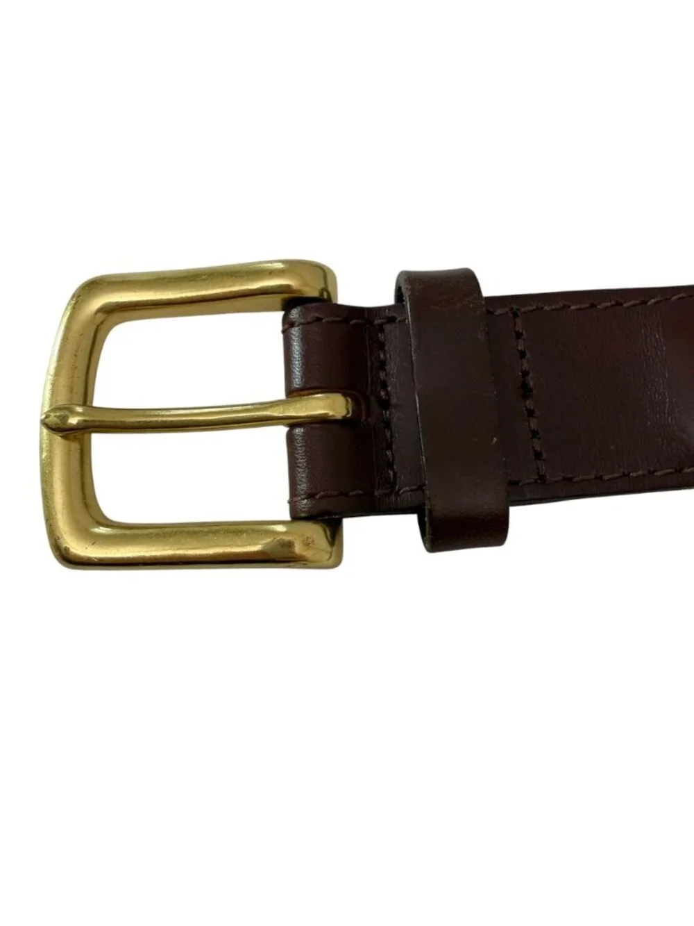 Vineyard Vines Mens Belt Size Small Blue Whale Logo Print Brown Leather